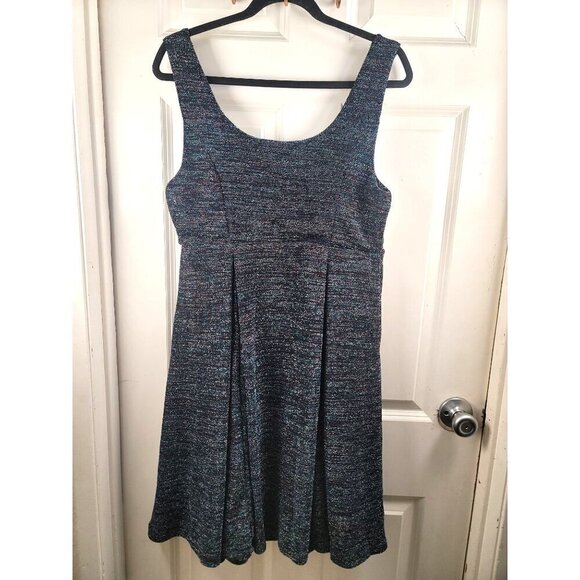NEW Torrid Women's Sparkly Shimmers Knit Sleeveless A-Line Pleated Dress Size L - Picture 3 of 10
